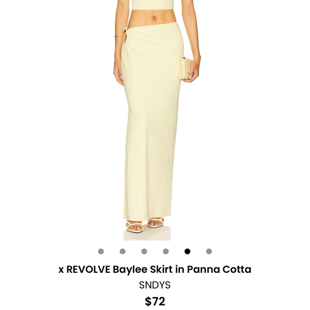 SNDYS Butter Yellow Maxi Skirt
